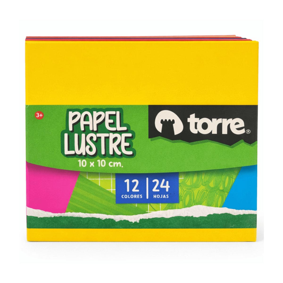 Papel Lustre Torre 10x10cm 24h 17879 0