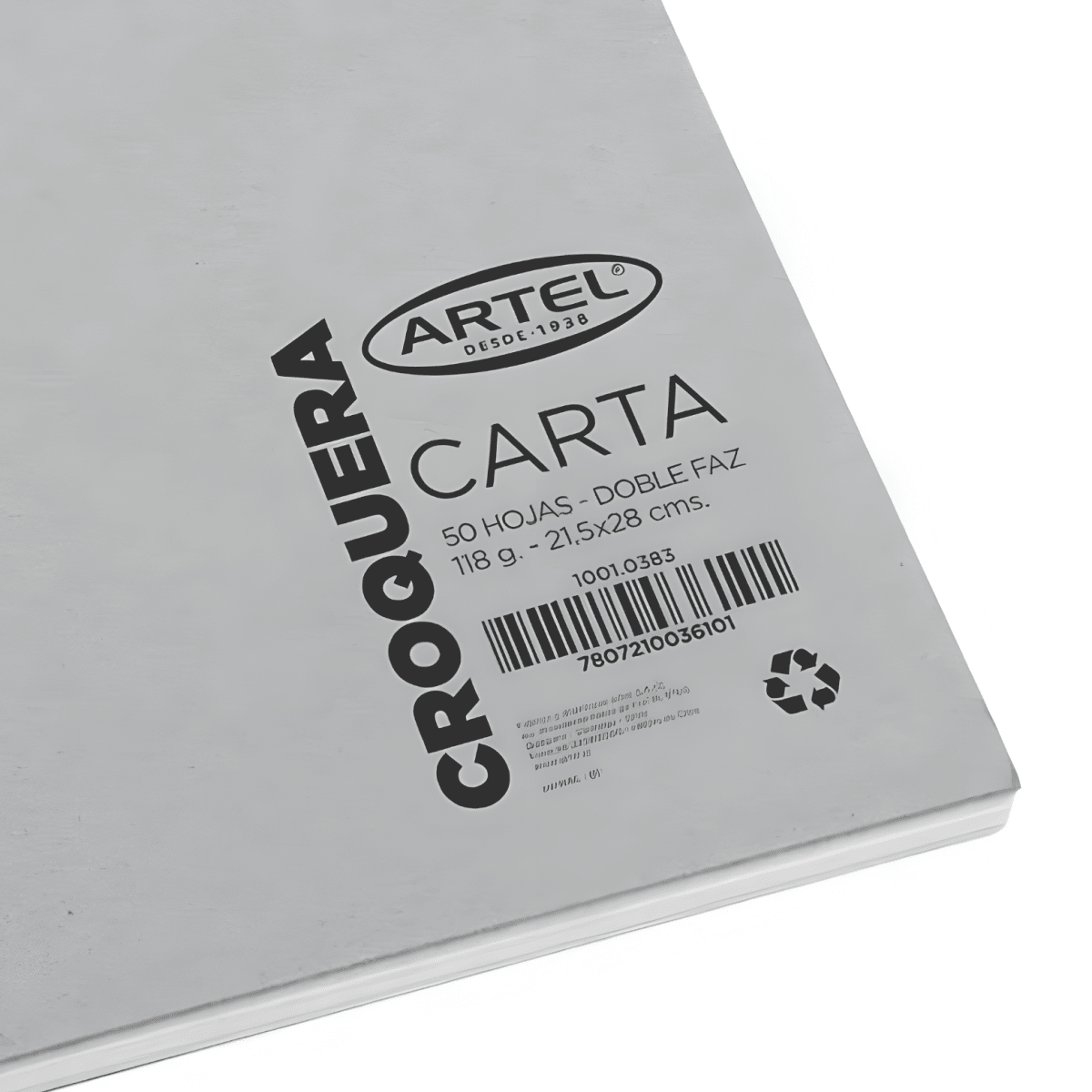 Croquera Artel carta doble faz 118G 50H 100103832