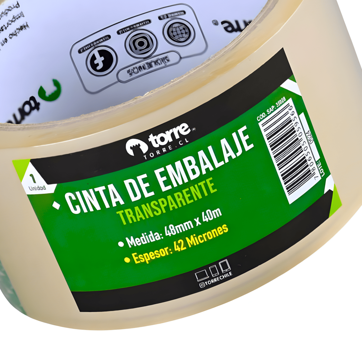 Cinta Torre Embalaje Transp 48mmx40m 350282