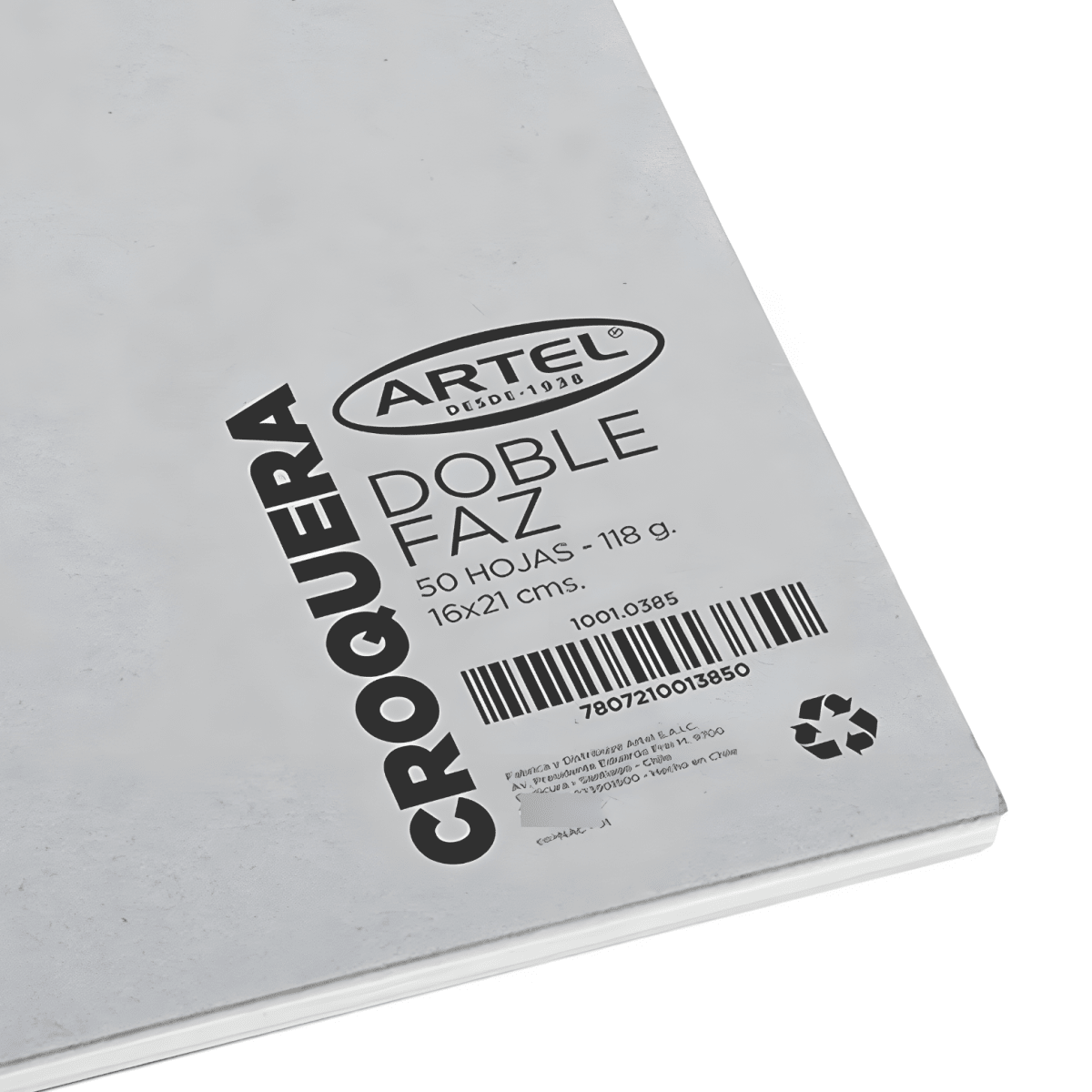 Croquera Artel m/of doble faz 118G 50H2