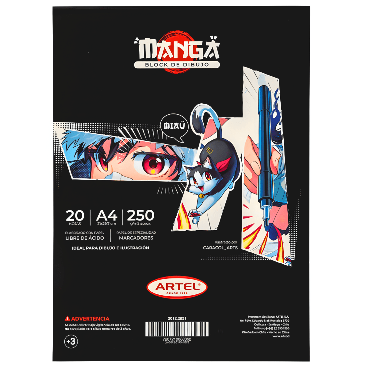 Block Artel Manga A4 20H 250G 201228312