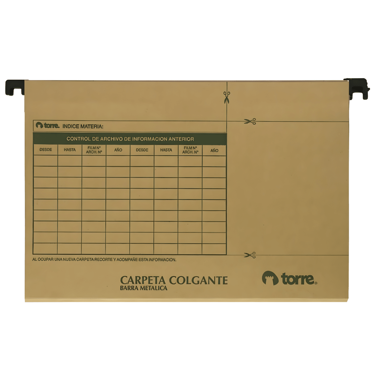 carpeta torre colgante plastica 11578 0