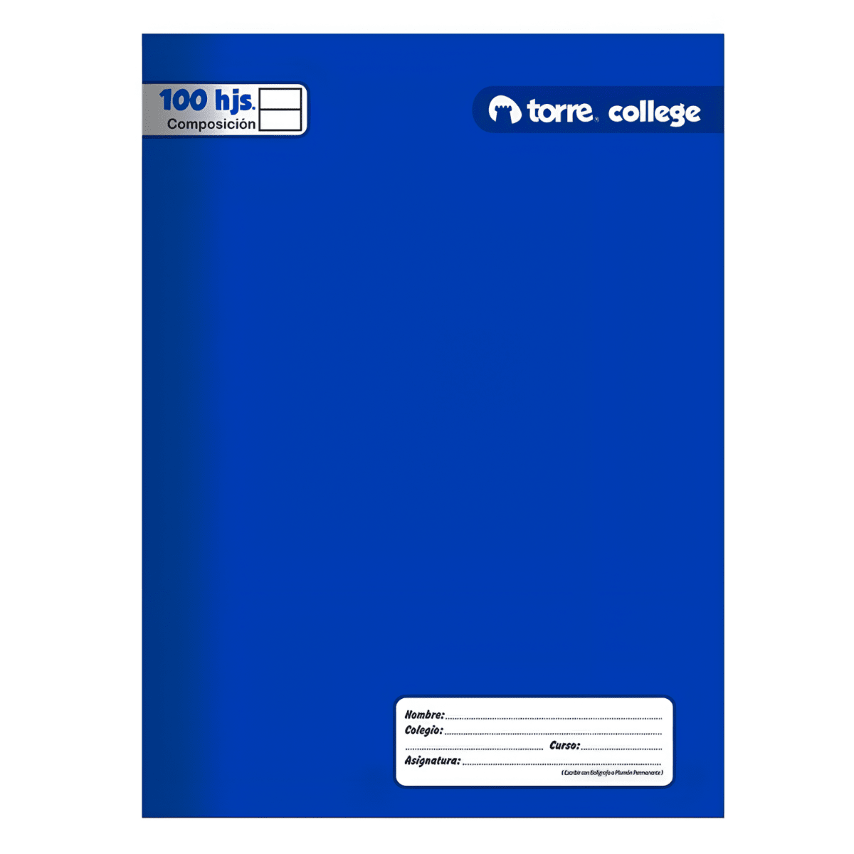Cuad College Torre Liso Composicion 100h 262432