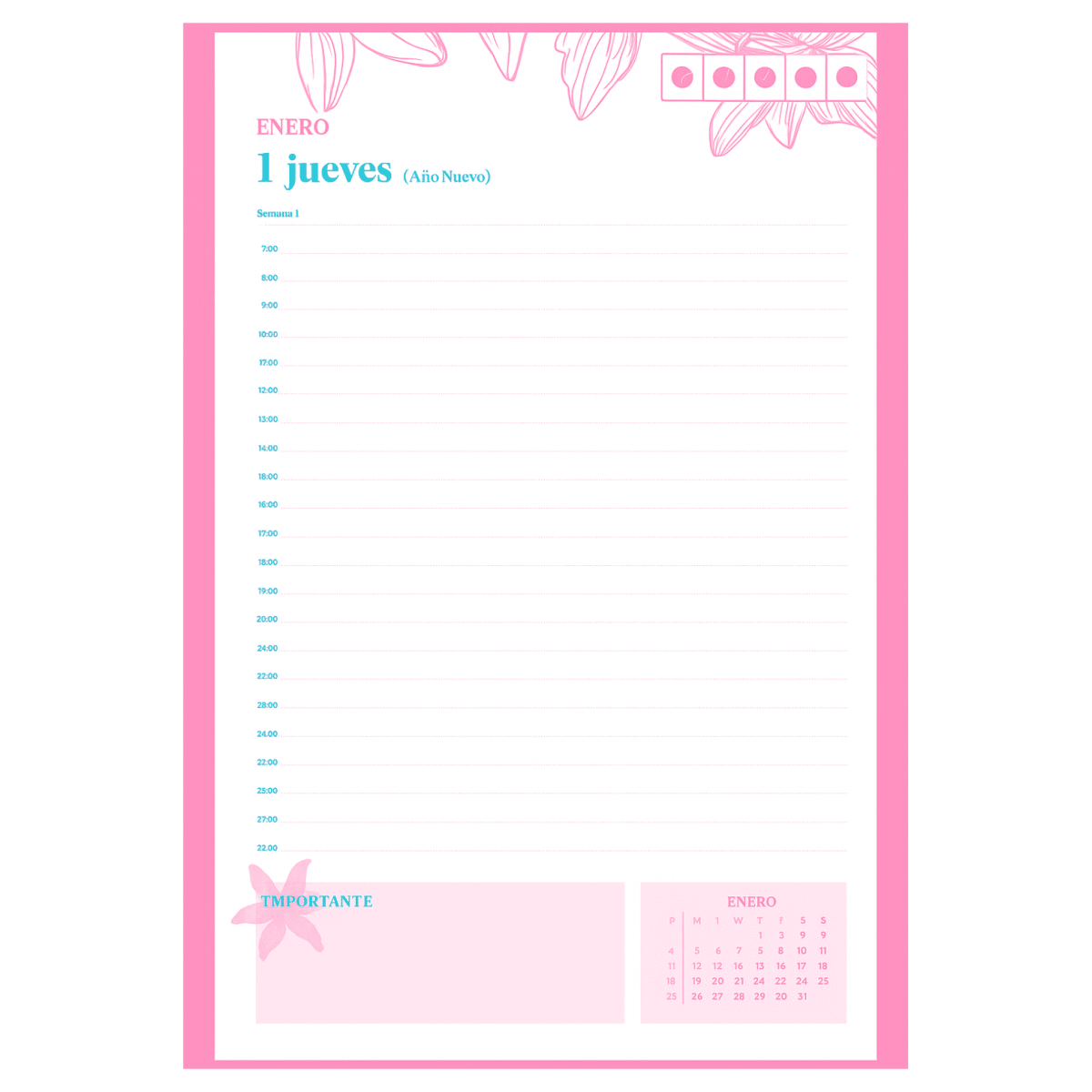 Agenda Artel 26 DxP A5+ 80g Esp. C. Bloom 201222203