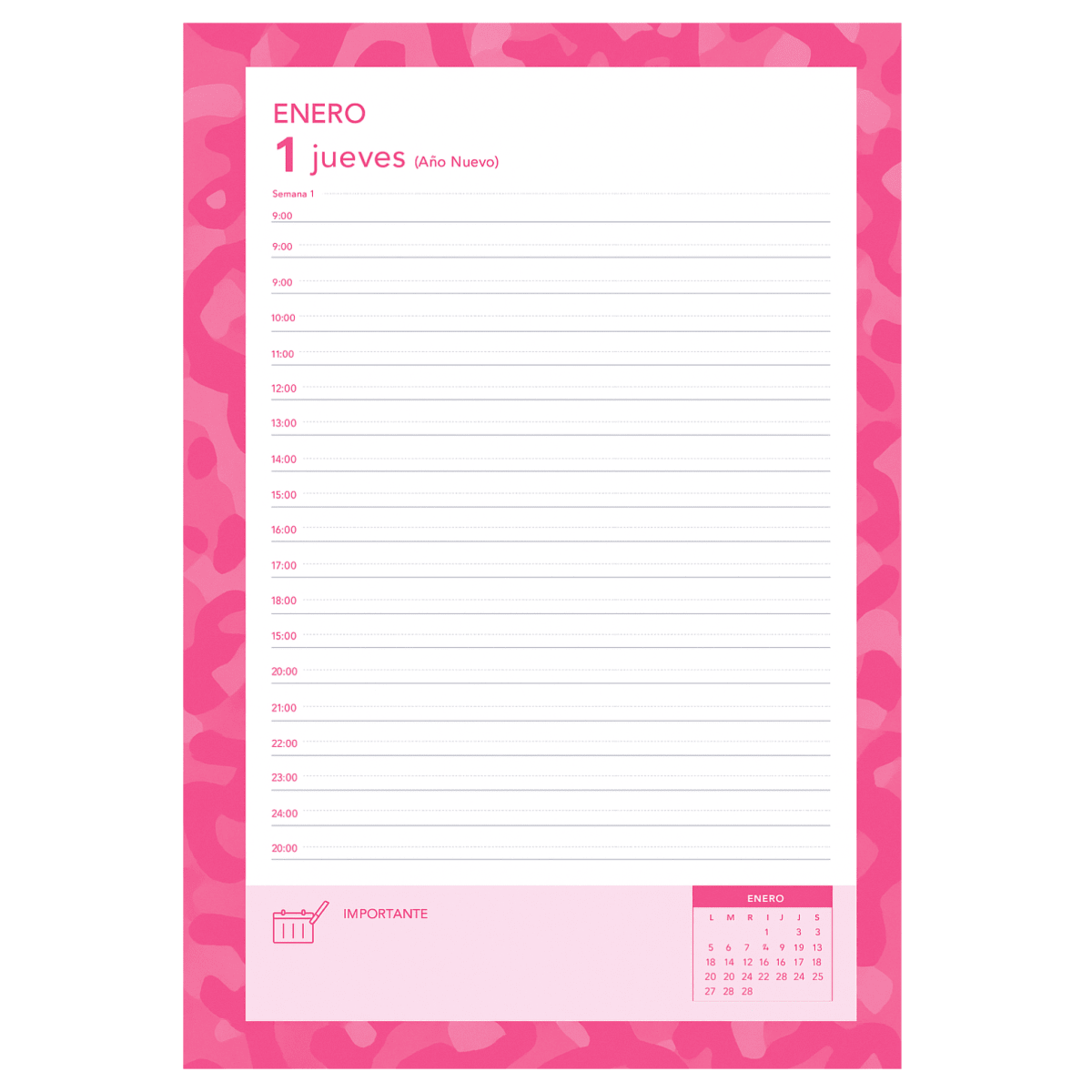 Agenda Artel 26 DxP A5+ 80g Esp. P. Pink 201222223