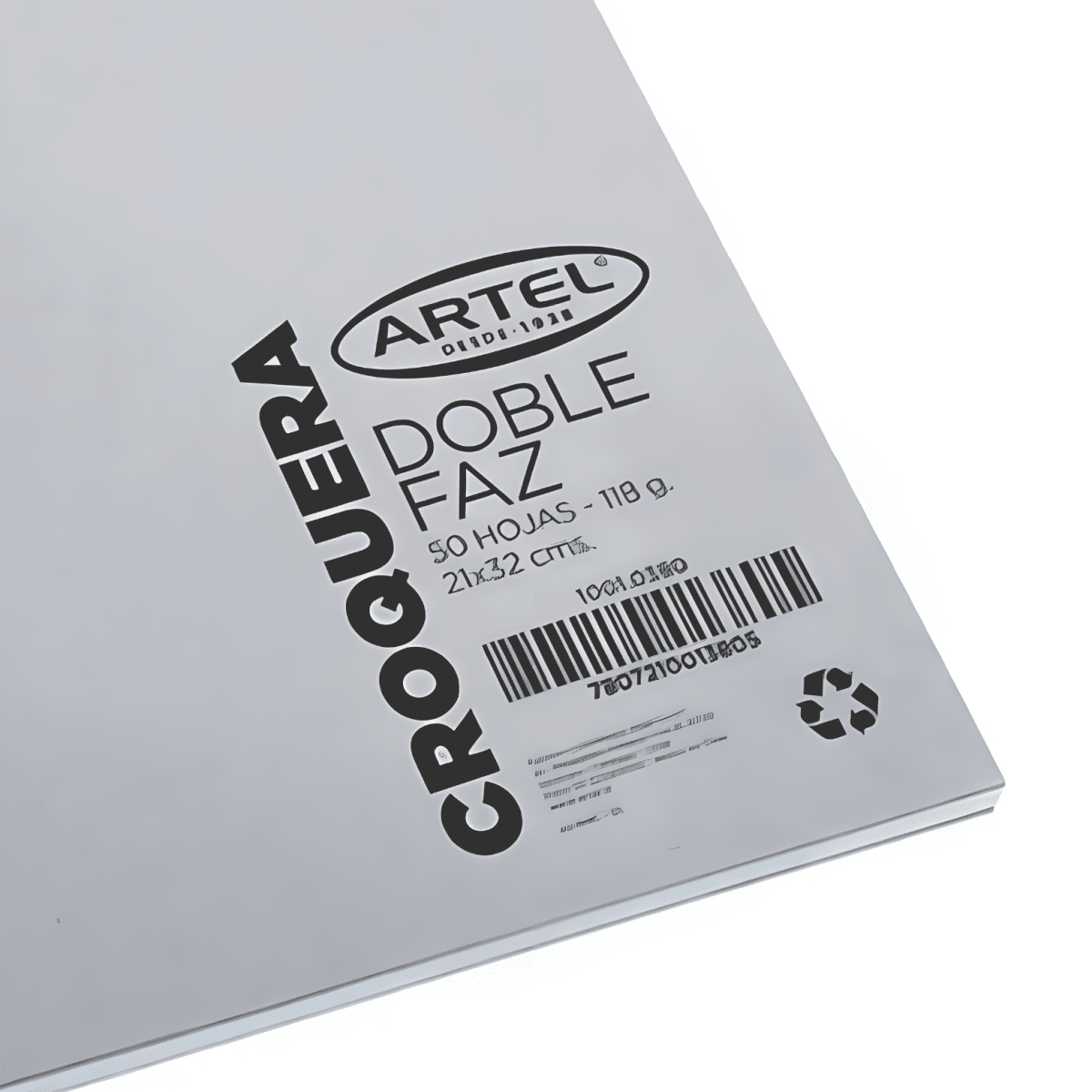 Croquera Artel Oficio 21x32cm doble faz 118G 50H 100103802