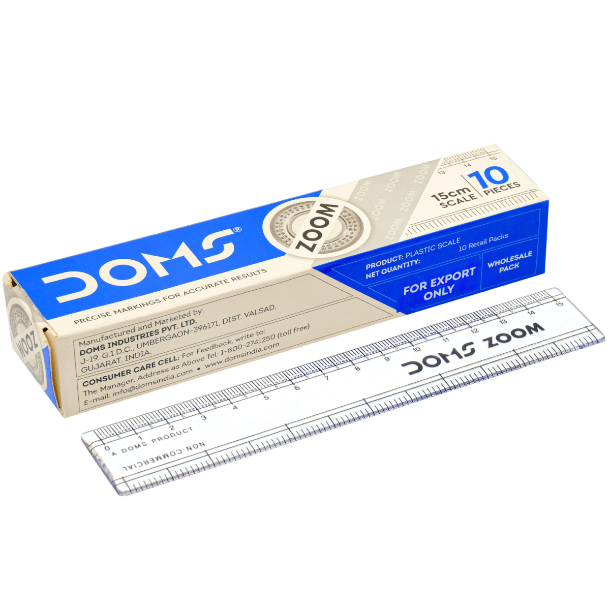 Regla Doms 15cm Plastica Zoom 34322