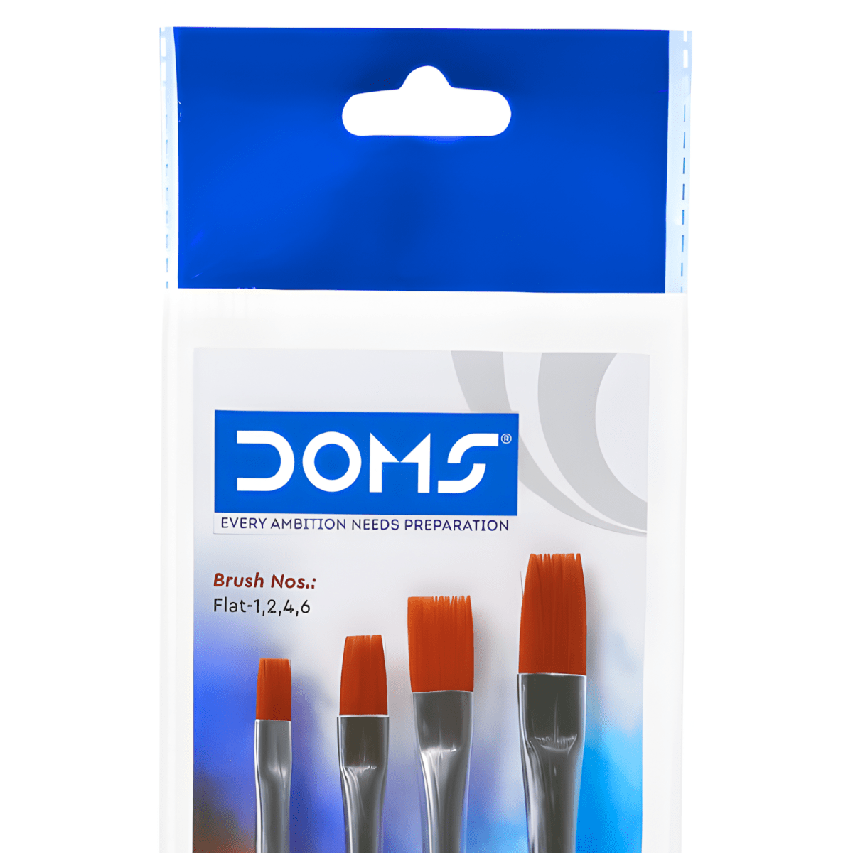 Bl. Set Pinceles Doms Planos 4u - N° 1,2,4,6 - 83403