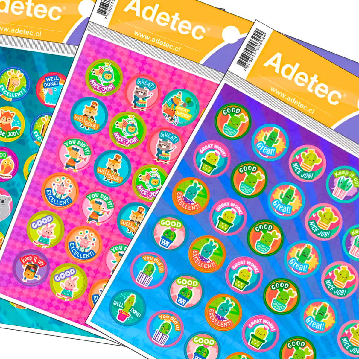 Stickers Adetec Incentivos en Ingles 3922