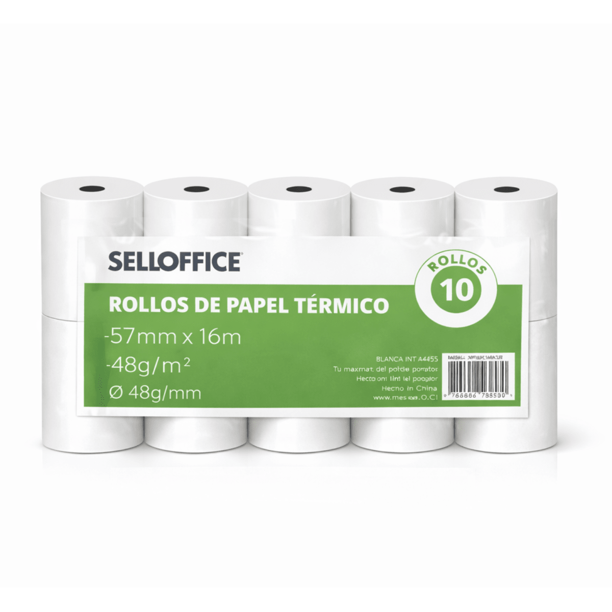 Rollo Térmico 48g 57mm x 16mts 40mm 10u2