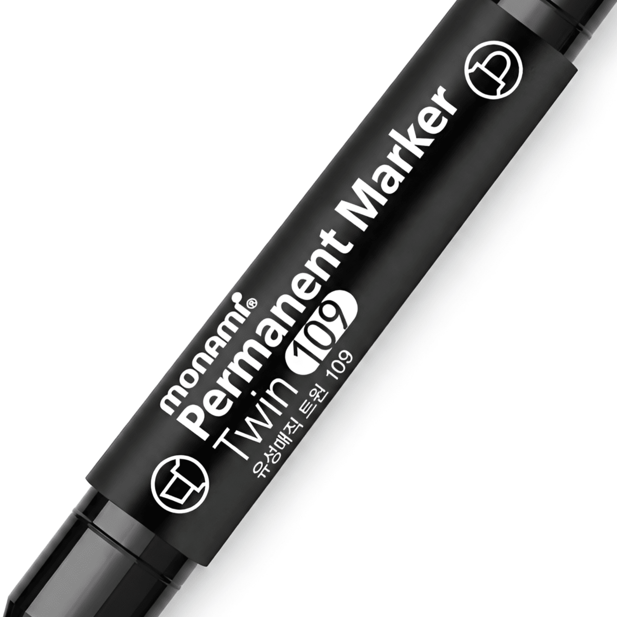 Marcador Monami 109 Perm Doble Punta Negro2