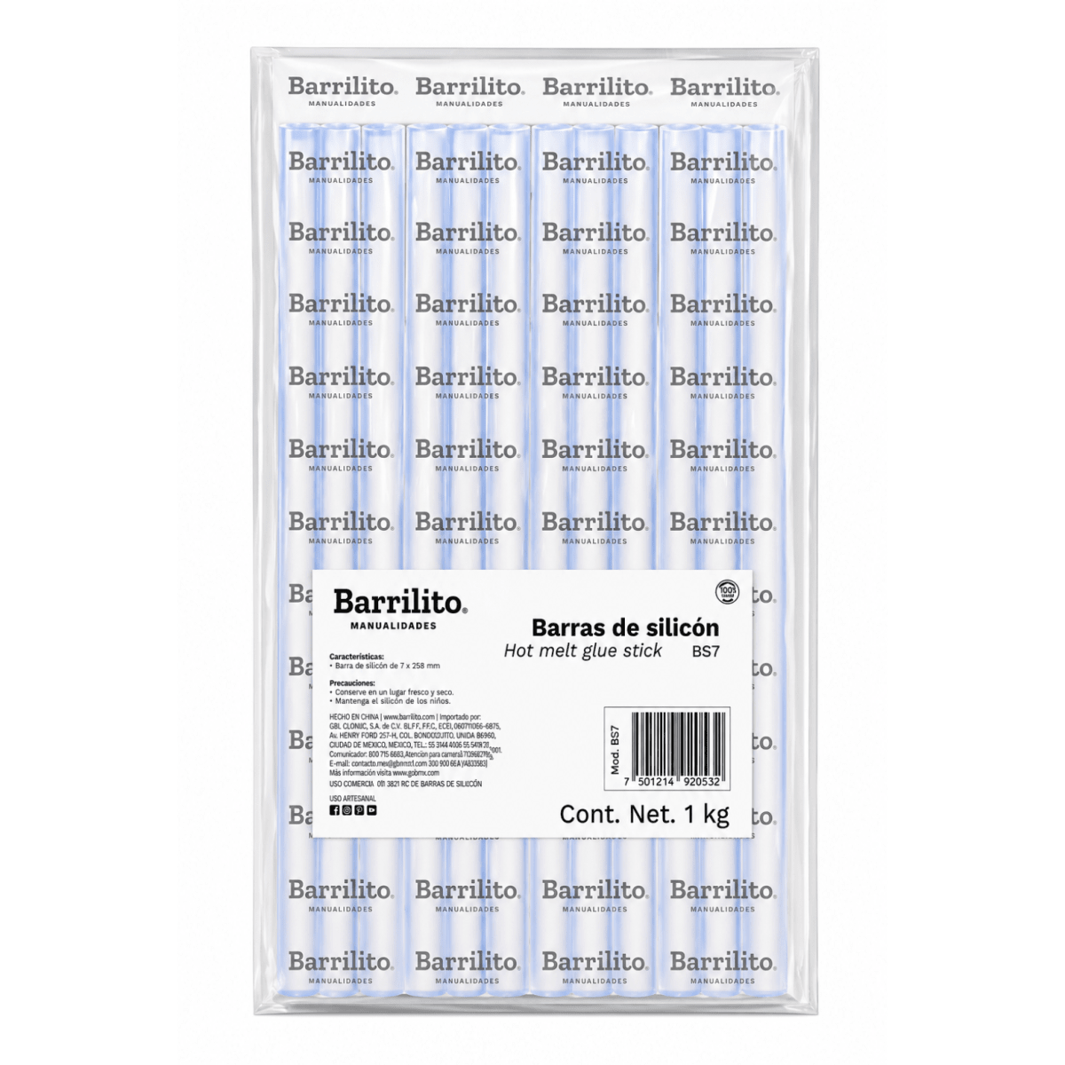 Silicona en Barra Barrilito 1Kg 25CM BS7 0