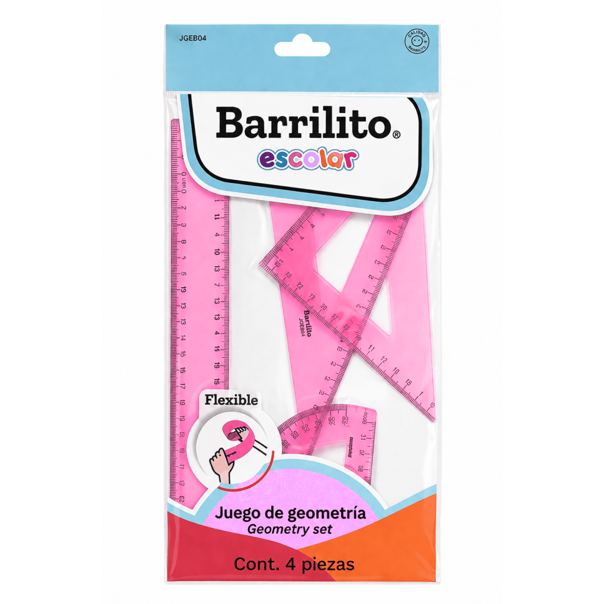 Bl. Set Geometría Barrilito FLEX 4u JGF88042