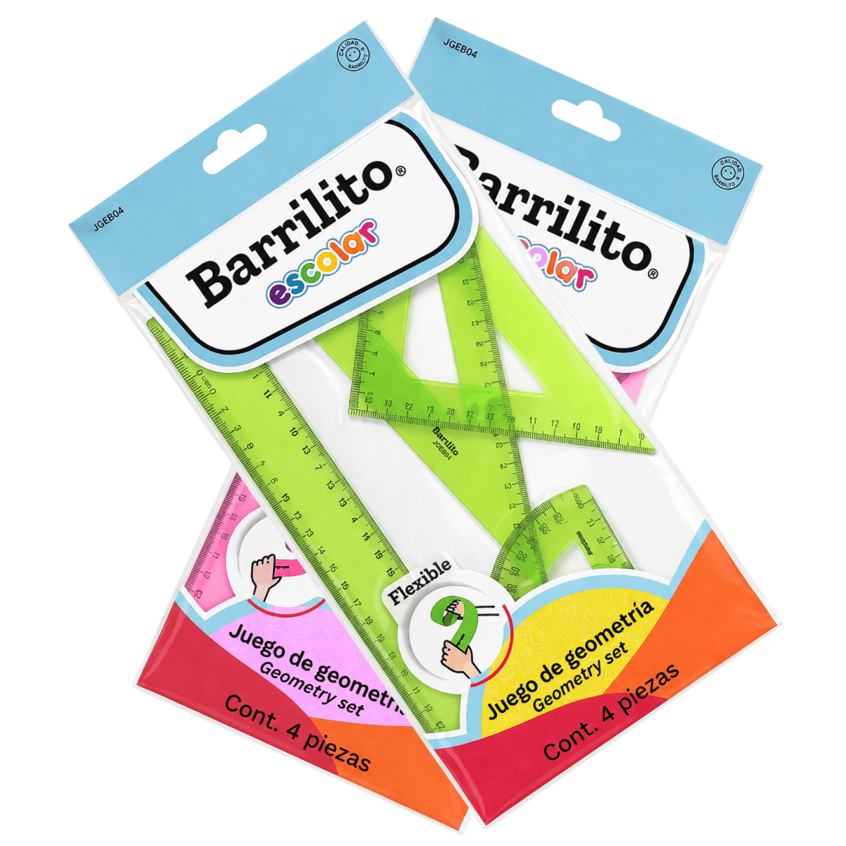 Bl. Set Geometría Barrilito FLEX 4u JGF88043