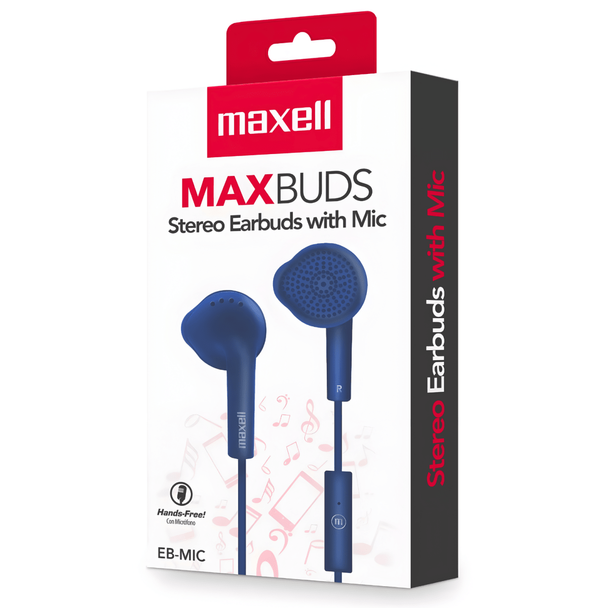 Audífonos Maxell MaxBuds Stereo EB-MIC Azul 0