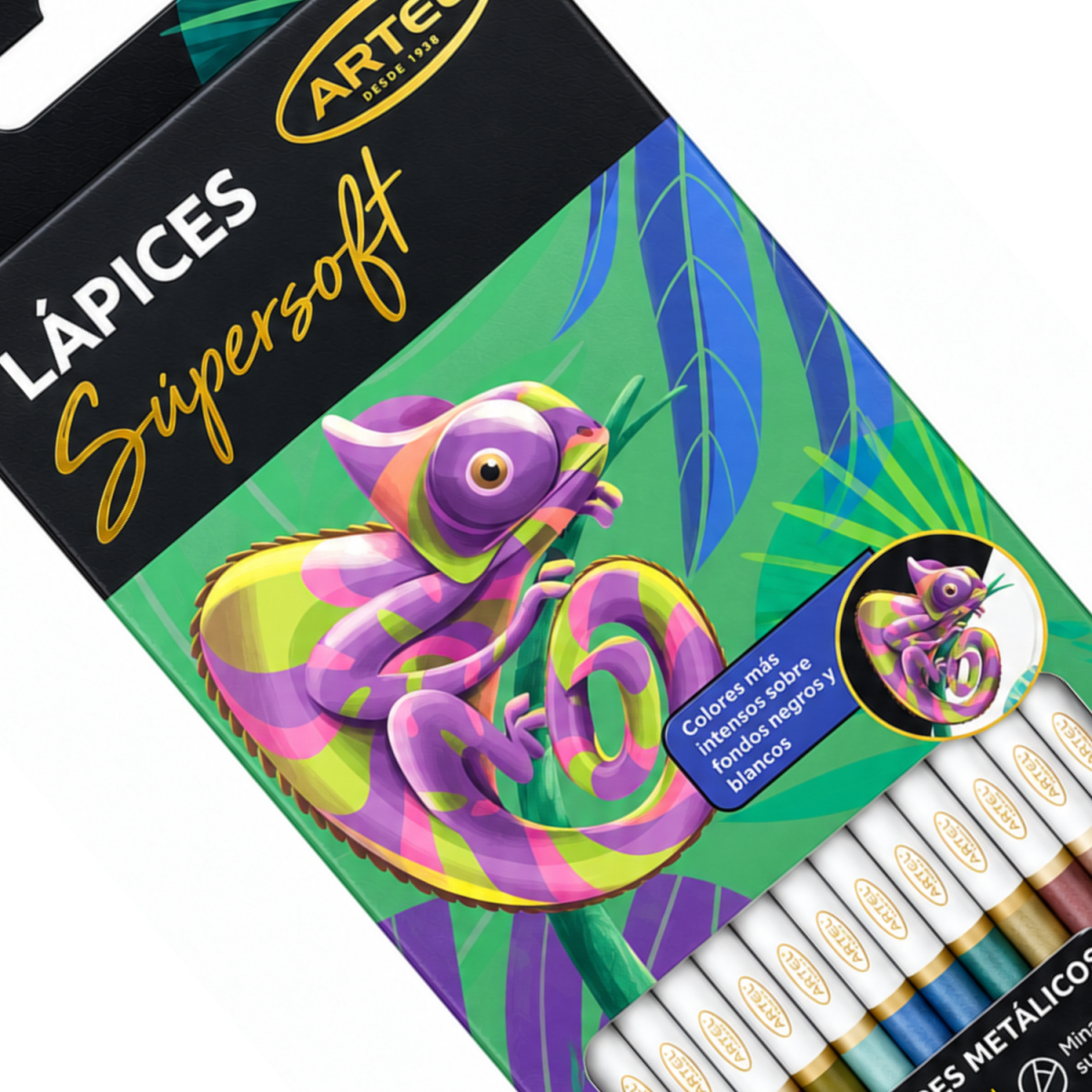 Lapiz Artel Supersoft 12col METALICOS2