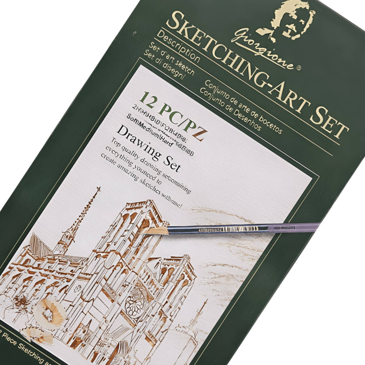 Lapiz Grafito Giorgione Tecnicos Caja Met 12u G-1212083