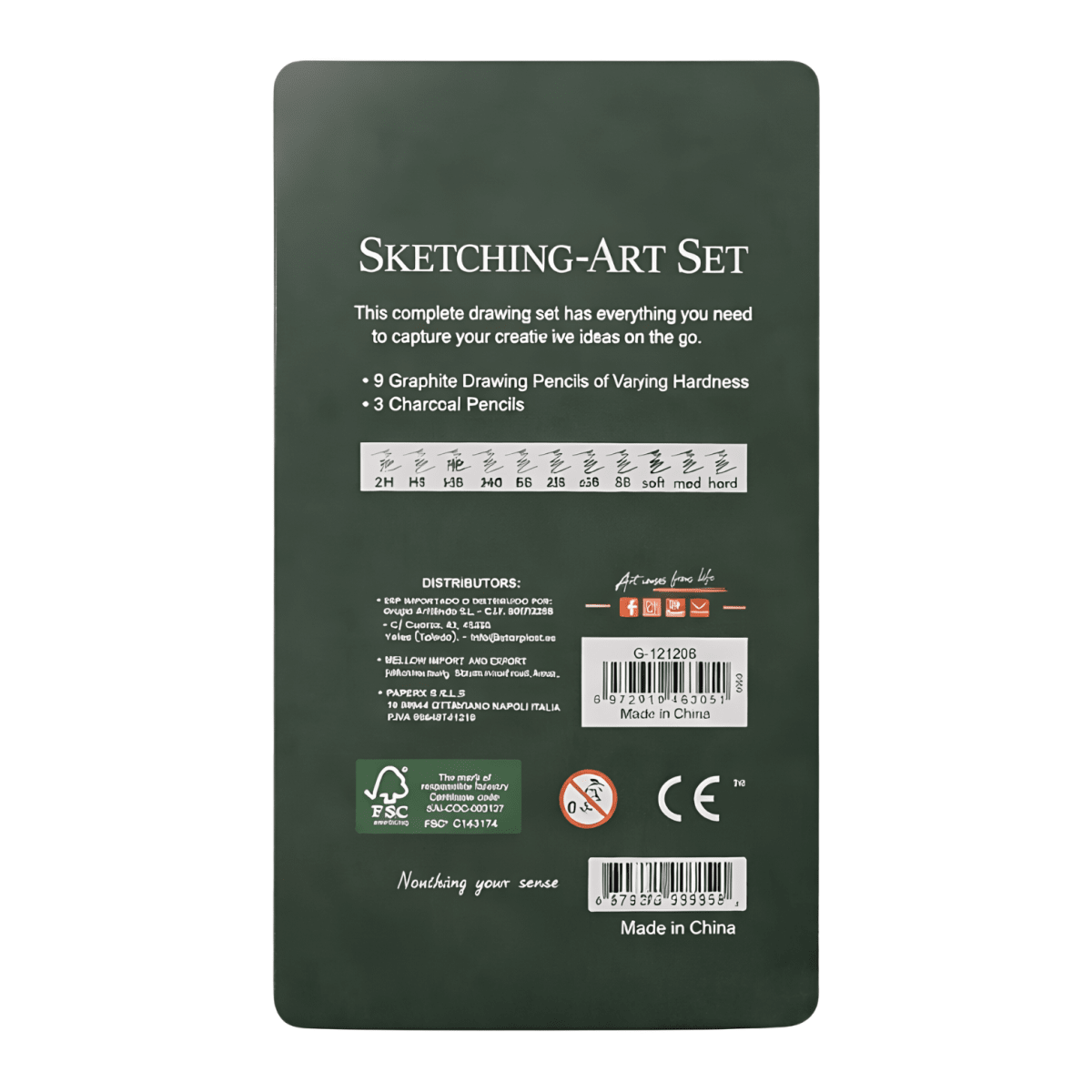 Lapiz Grafito Giorgione Tecnicos Caja Met 12u G-1212082