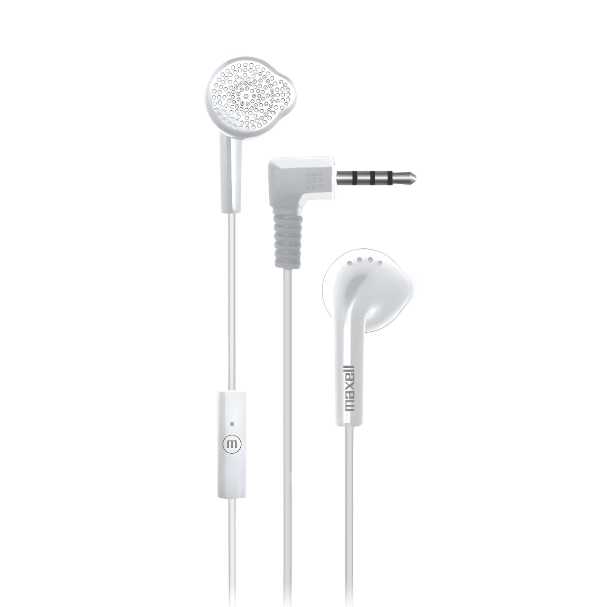 Audífonos Maxell MaxBuds Stereo EB-MIC Blanco2