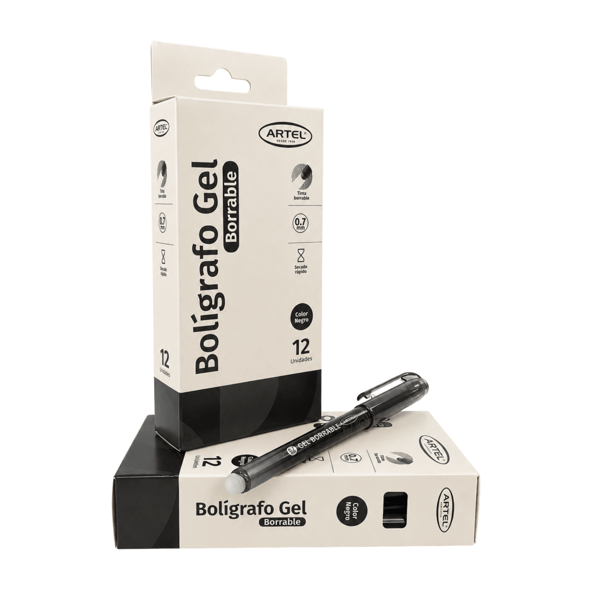 Lapiz Borrable Artel 07 Gel Negro2