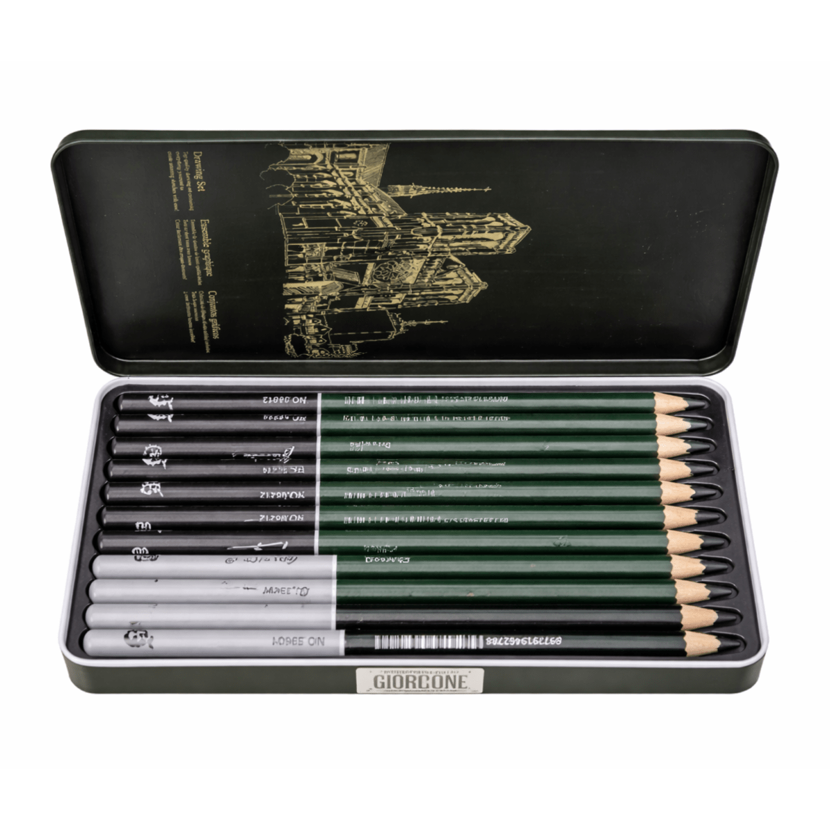 Lapiz Grafito Giorgione Tecnicos Caja Met 12u G-1212085