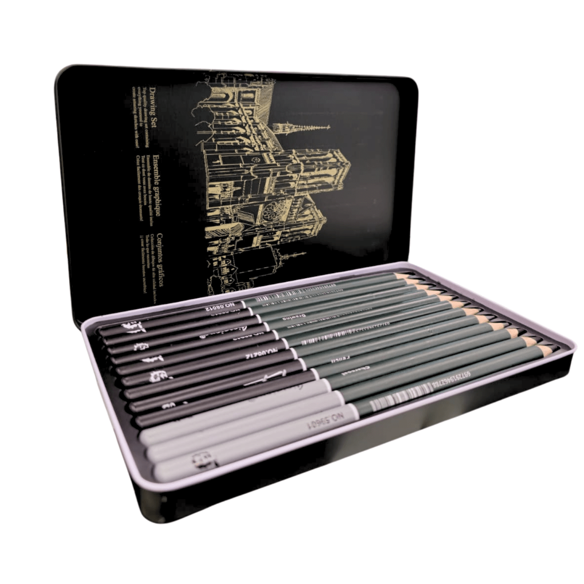 Lapiz Grafito Giorgione Tecnicos Caja Met 12u G-1212084