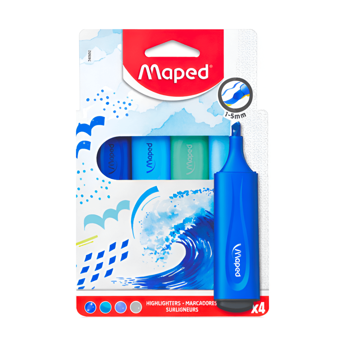 Bl. Destacador Maped TEMATICO 4U 50321132 0