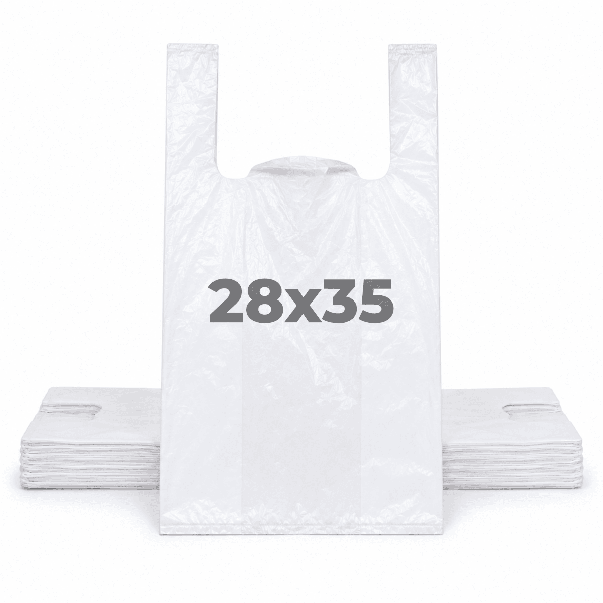 Bolsa Camiseta Blanca 28x35cm 100u 0