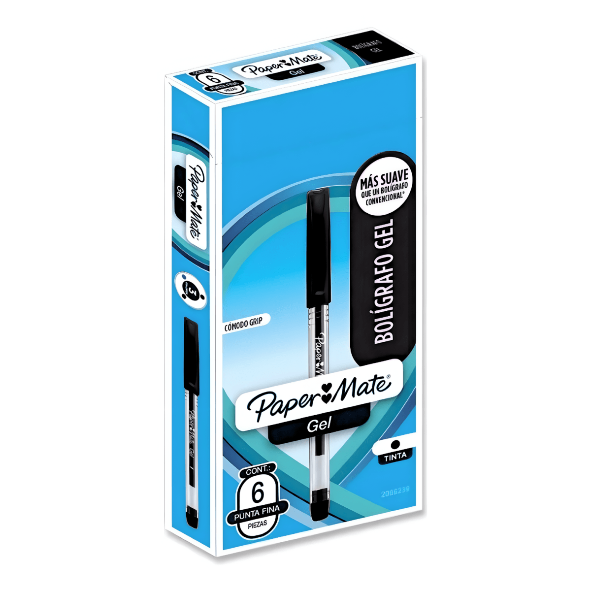 Lapiz Papermate Gel Fino Negro2