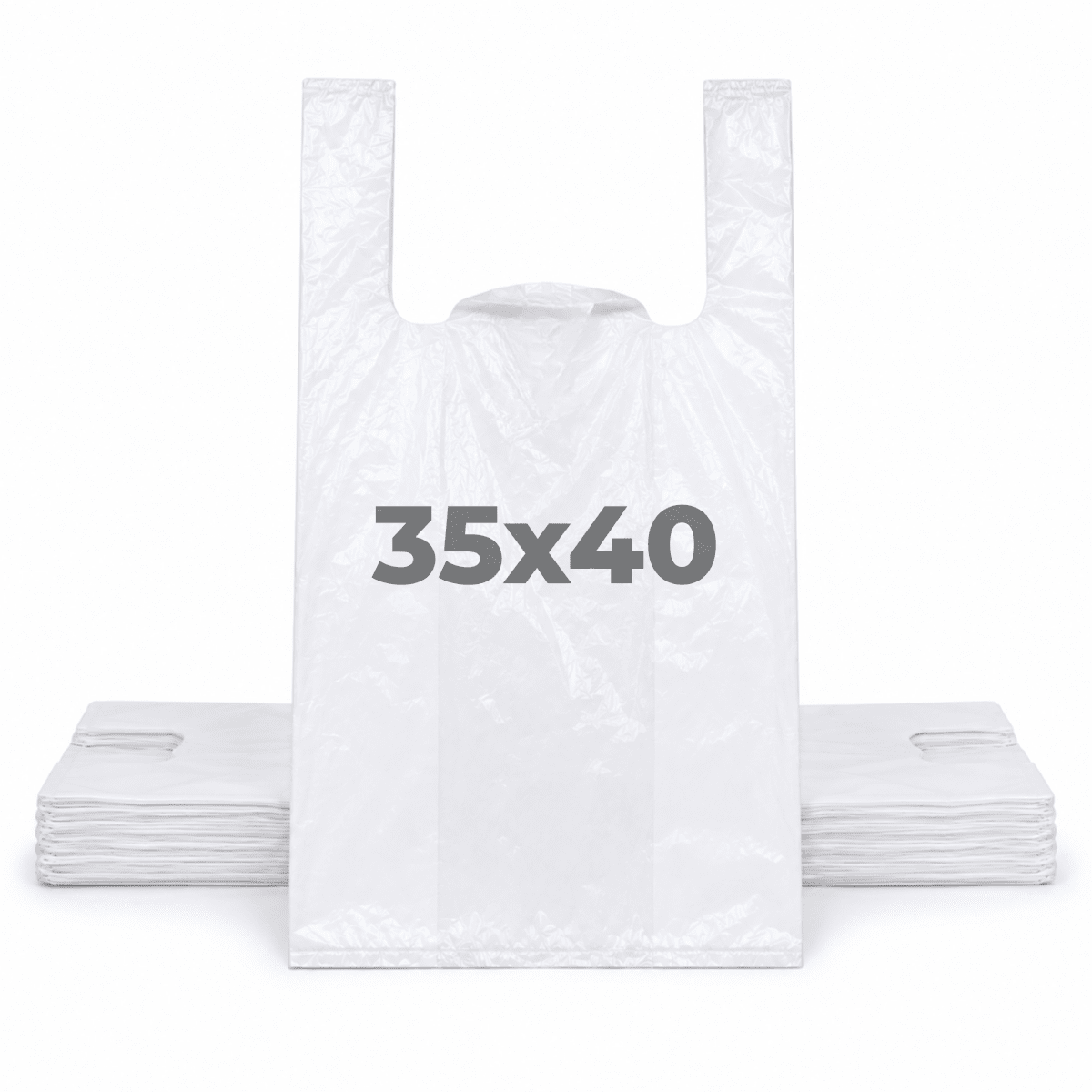 Bolsa Camiseta Blanca 35x40cm 100u 0