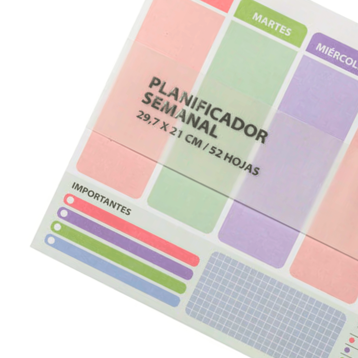 Planificador Artel Semanal Pastel 29.7x21cm 52h 201225422