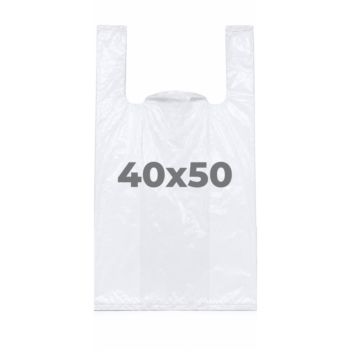 Bolsa Camiseta Blanca 40x50cm 100u2