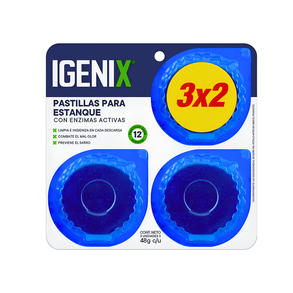 Pastillas Estanque Igenix 3x2u 1006079 0
