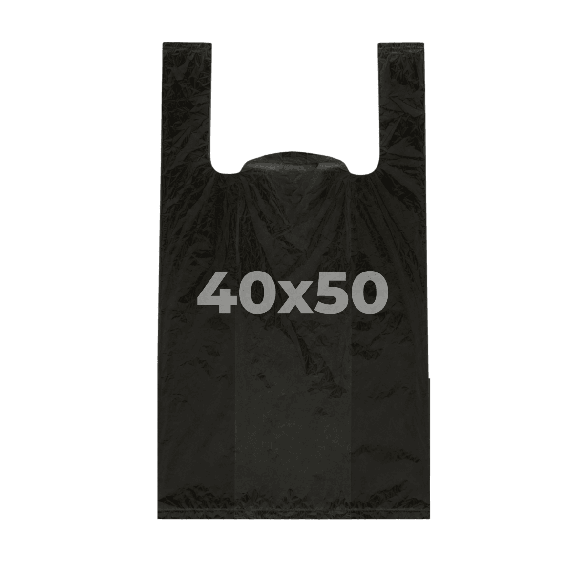 Bolsa Camiseta Negra Botilleria 40x50cm 100u2