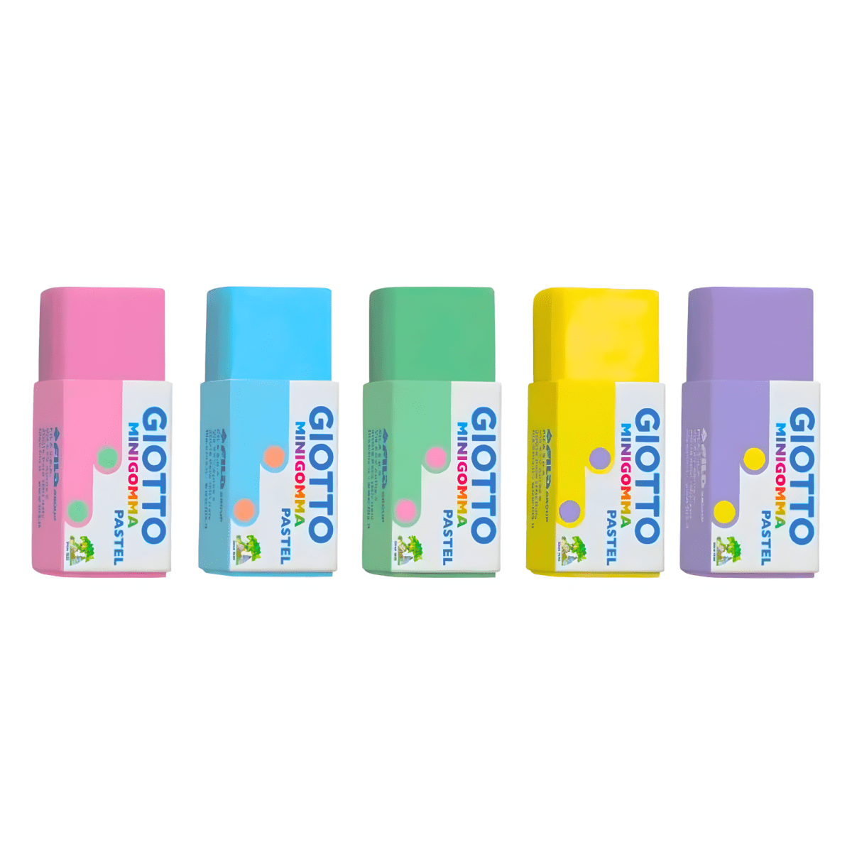 Pote Giotto Goma Plastica Mini Pastel 120U2