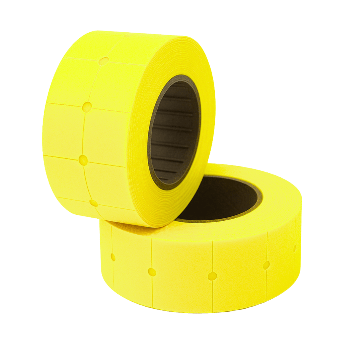 Rollo Hand Etiquetas Amarillo Flúor 10 rollos - 600u2