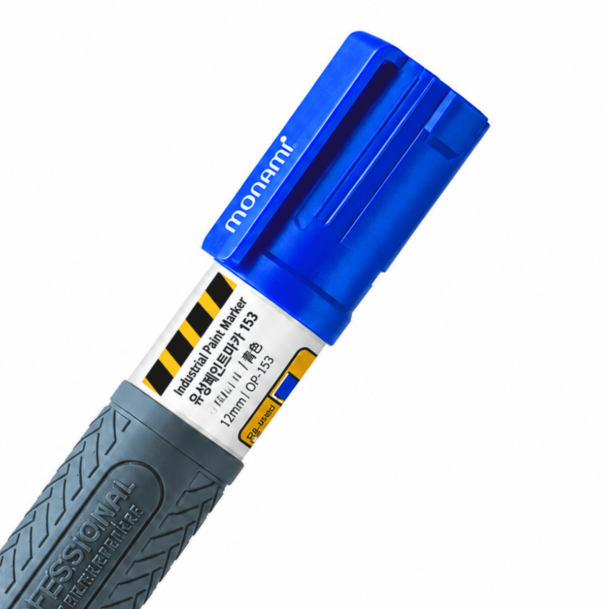 Marcador Monami Profesional Biselado 8mm Azul3