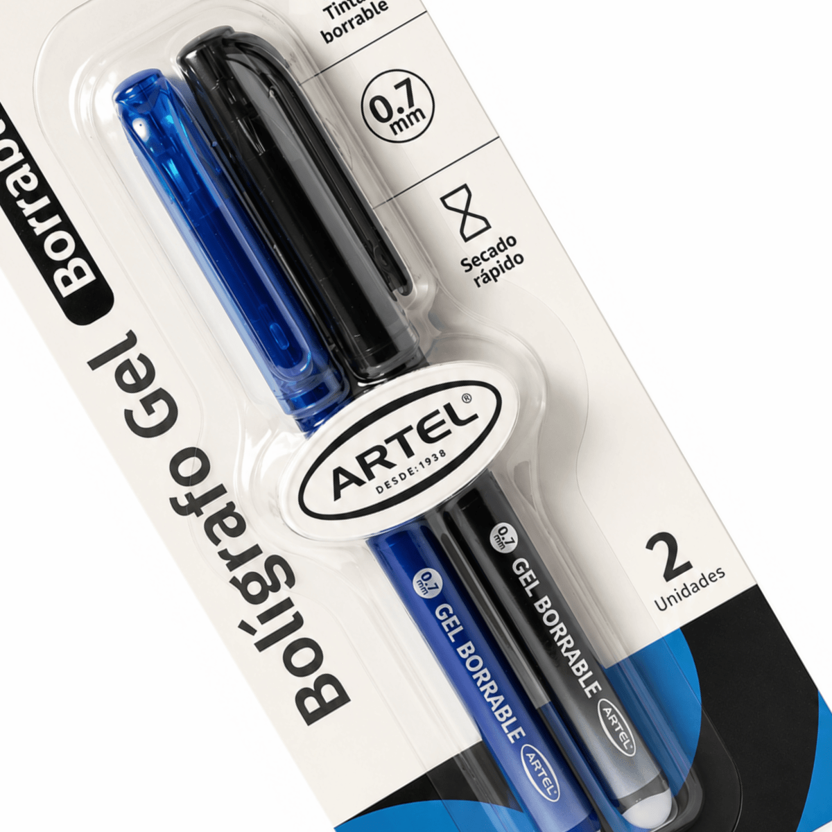 Bl. Lapiz Artel BORRABLES 2U Azul-Negro2
