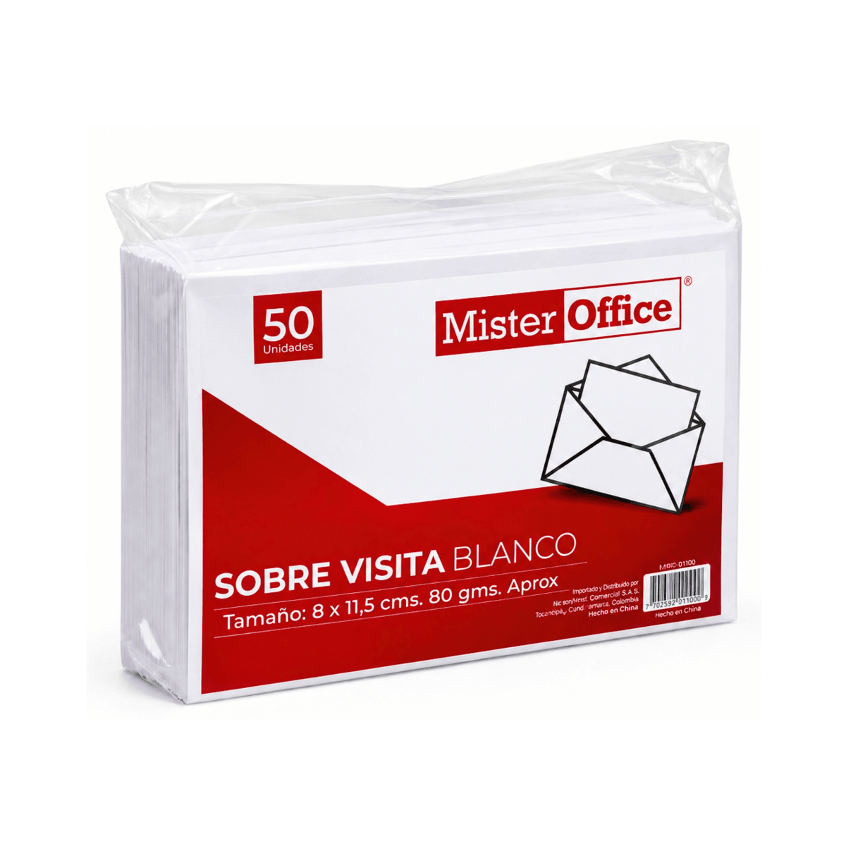 Sobre Mister Office VISITA 8x11.5cm 50U2