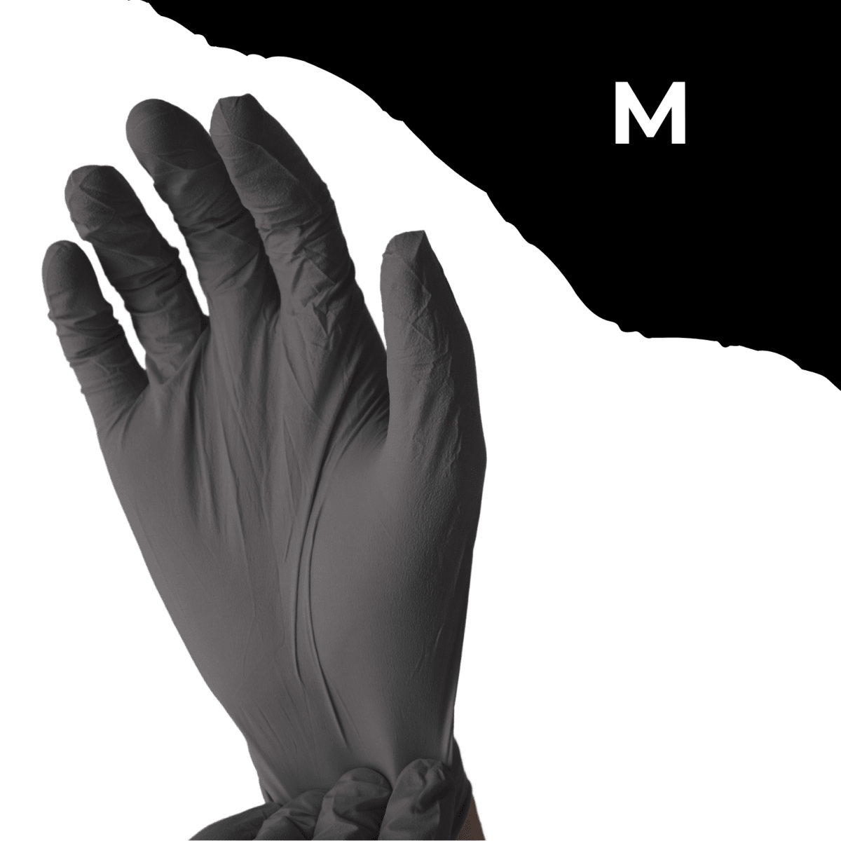 Guantes Nitrilo S/polvo negro M 50p GUANILNM01 0
