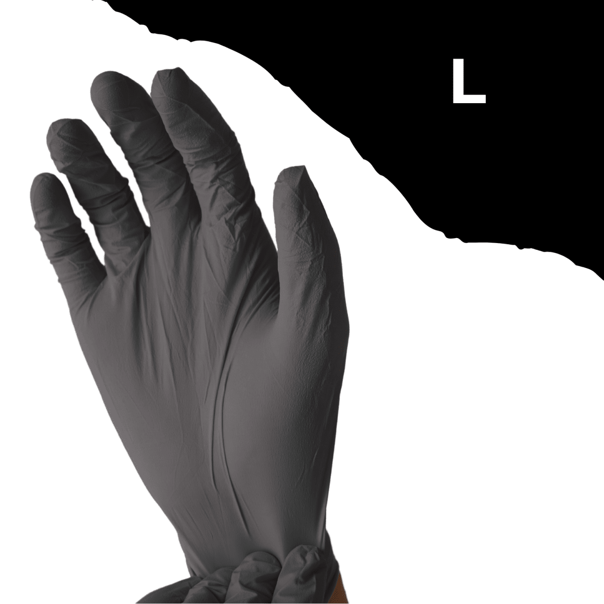 Guantes Nitrilo S/polvo negro L 50p GUANILNL01 0