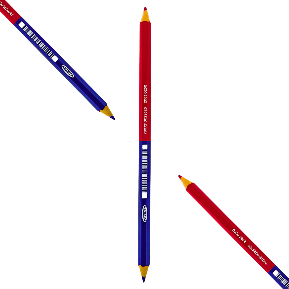 Lapiz Grafito Artel Bicolor R/A 12u 20635075 0
