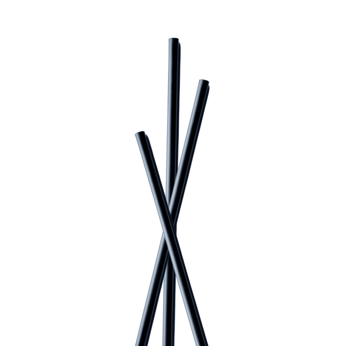 Bombilla papel flexible negro 100u 2030301 0