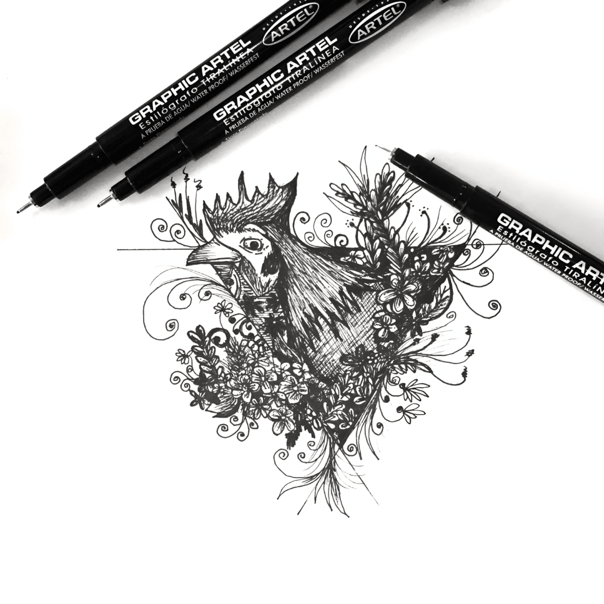 Set Tiralíneas Artel 7u graphic Black 206100303