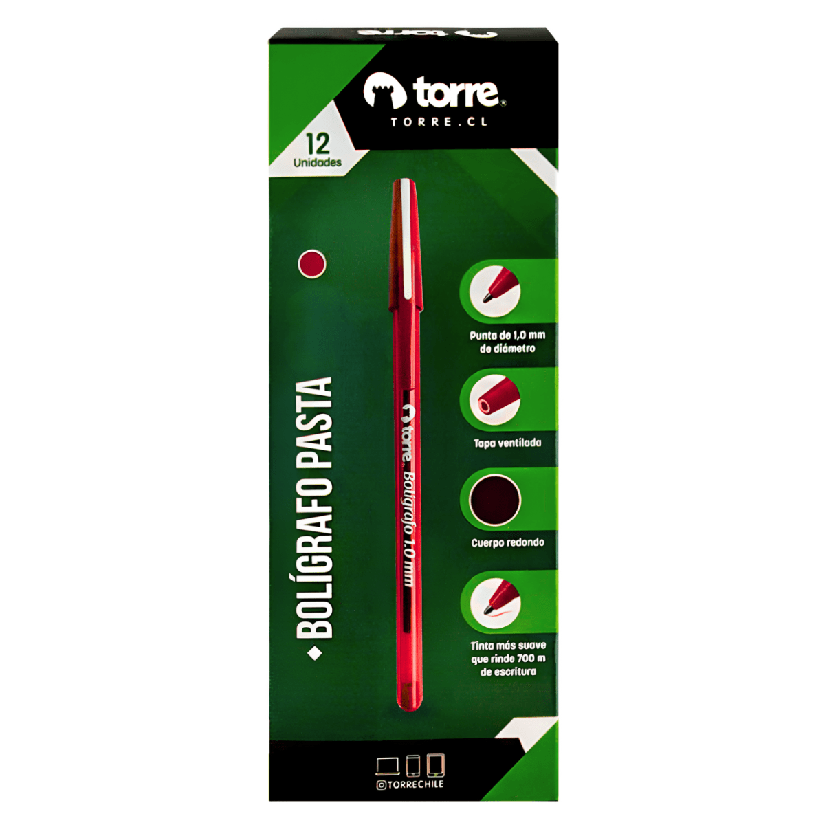 Lapiz Pasta Torre LB 1.0 Rojo 314612
