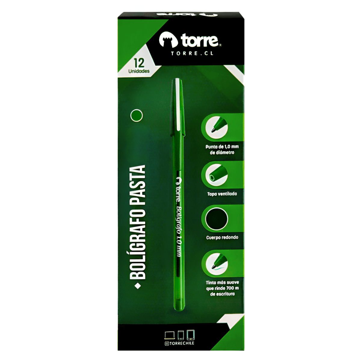 Lapiz Pasta Torre LB 1.0 Verde 328112