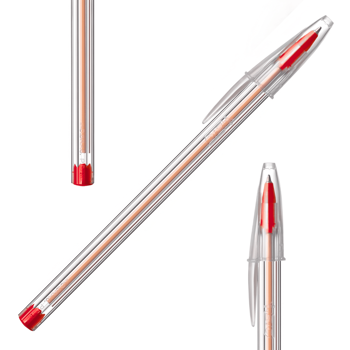 Lapiz Bic Fino Cristal Rojo 1