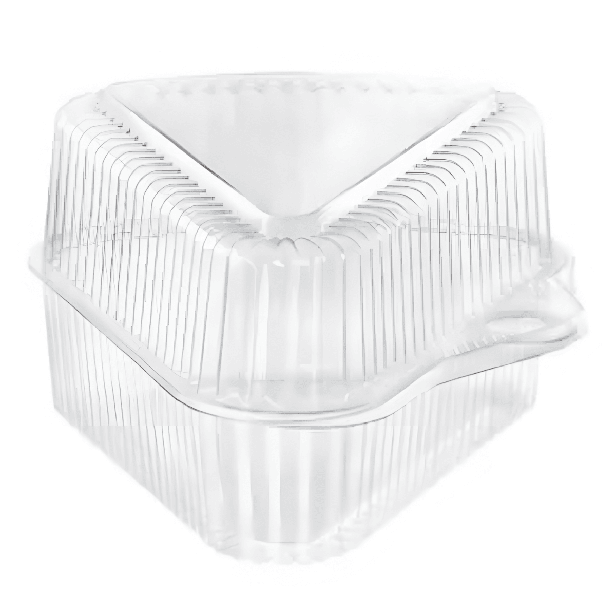 Envase plastico transp Torta Tri alto 14x9cm 25u 21312263