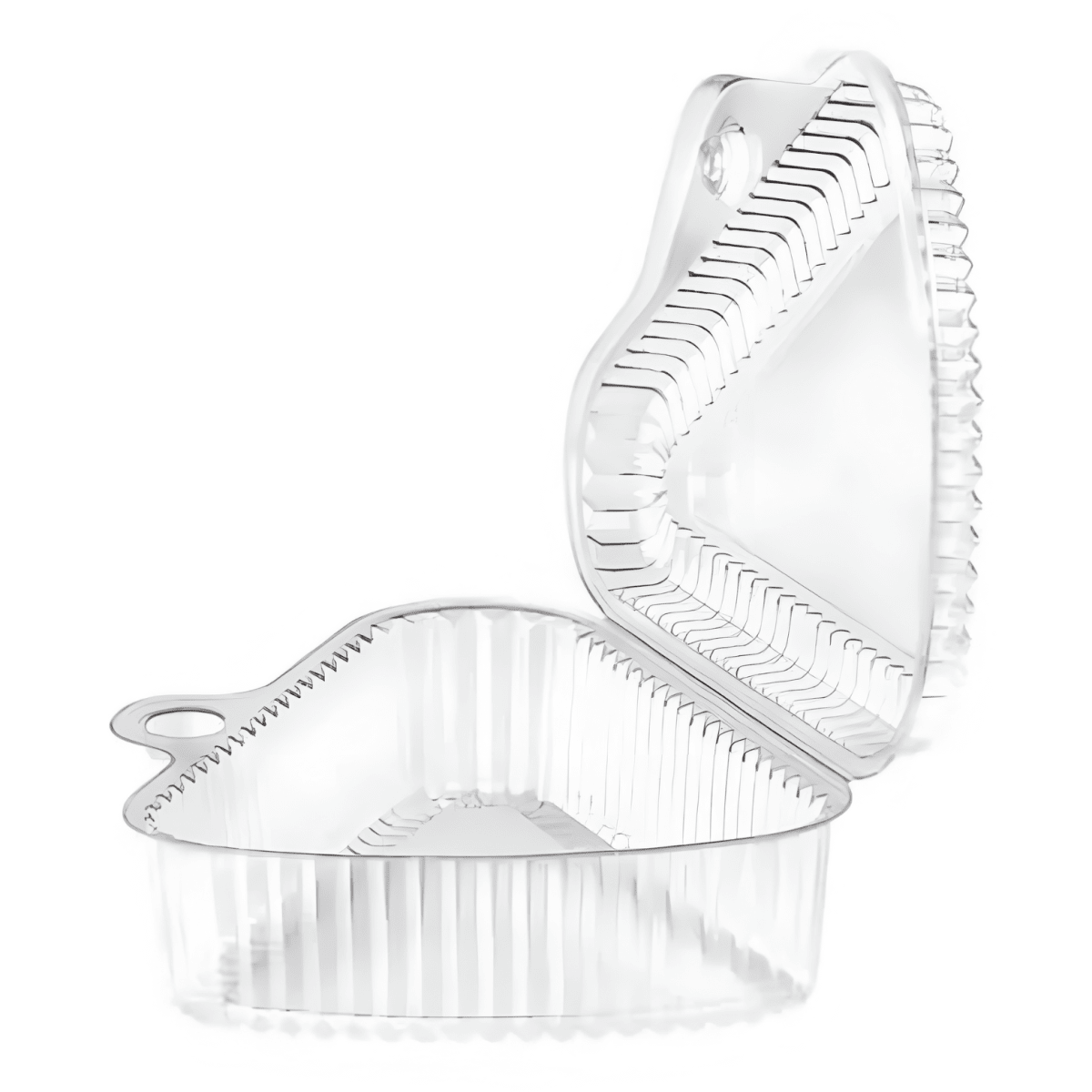 Envase plastico transp Torta Tri alto 14x9cm 25u 21312262