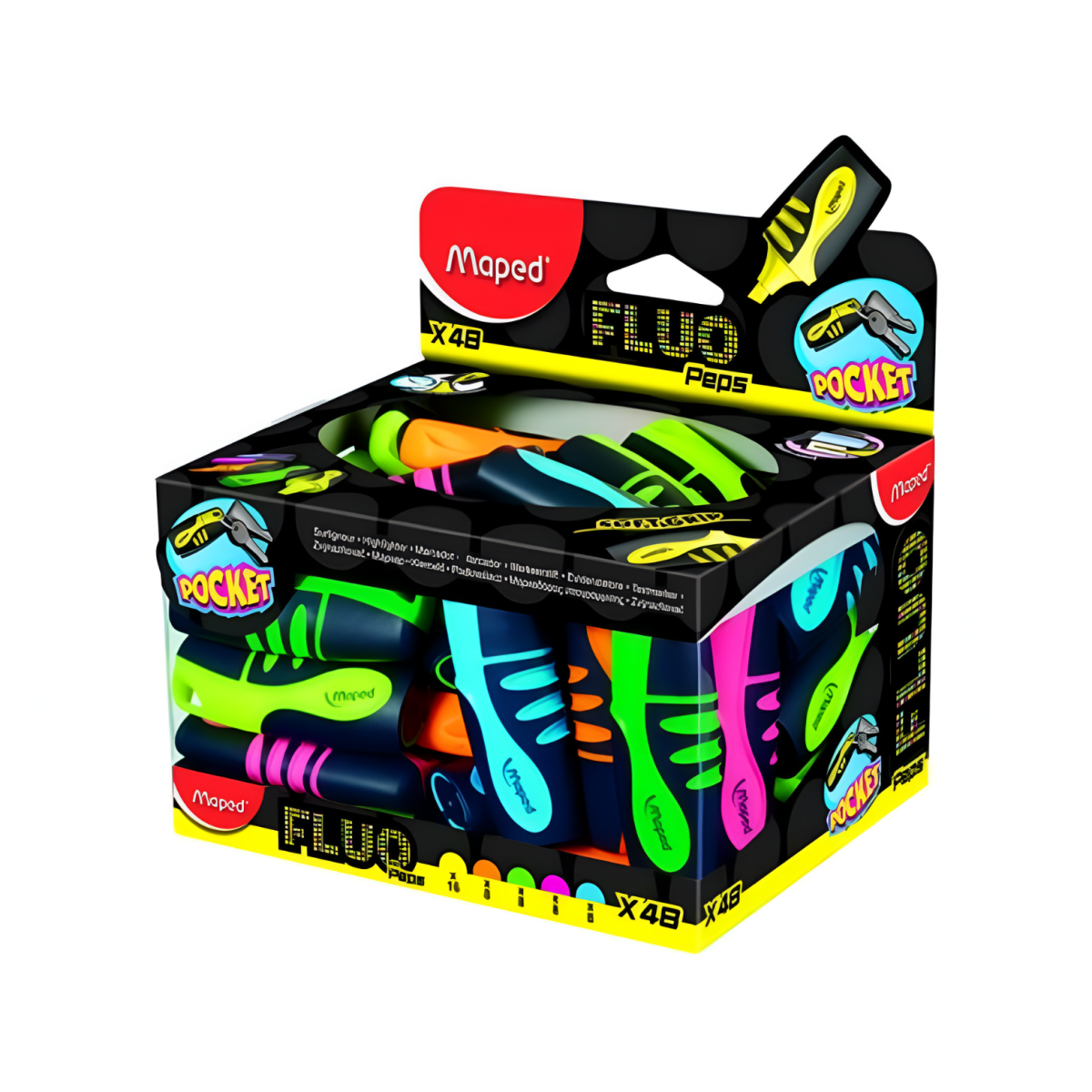 Destacador Maped Fluo Pocket Surtido 48u 503206172